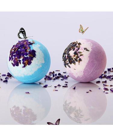 1PC Dried Flower Bath Bomb - Natural Aroma Bath Salt for Women - Pink - Sparkling Shower & Bath Experience - Buy Online on SooperMarket.com
