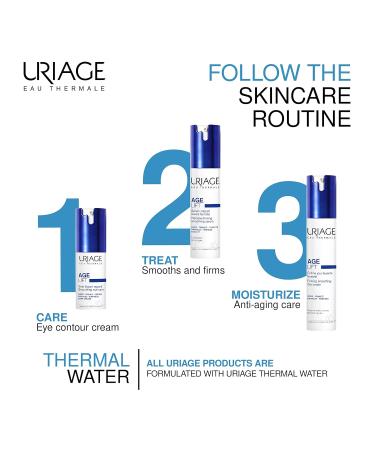 Uriage Age Lift Multi-Actions Eye Contour Cream 0.5 fl.oz. | Retinol, Hyaluronic Acid, Vitamin C & E Formula for Fine Lines, Puffiness & Dark Circles - Buy Online on SooperMarket.com