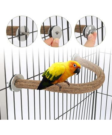 Rypet Parrot Bird Natural Wood Stand Perch Swing - Large U Shape - Buy Online on SooperMarket.com