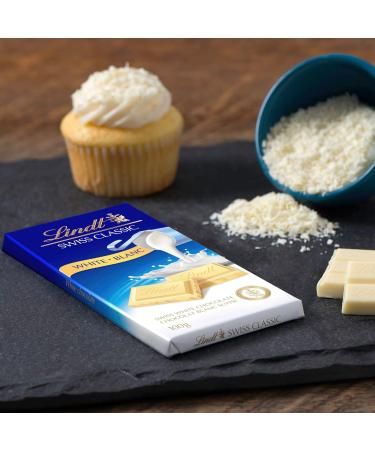 Lindt Swiss Classic White Chocolate Bar 100 Grams White Chocolate 100 - Buy Online on SooperMarket.com