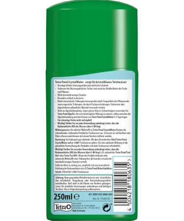 Tetra Pond CrystalWater - Water Clarifier for Garden Ponds | 250 ml Bottle for Crystal Clear Water - Buy Online on SooperMarket.com