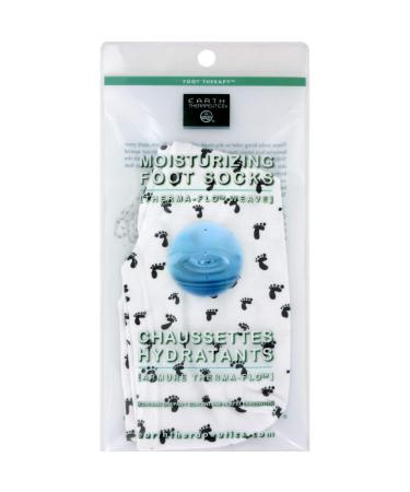 Earth Therapeutics Earth Therp Mstrz Foot Sock Whte/Prnt