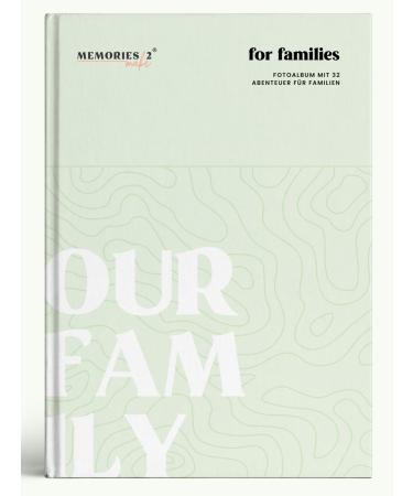Memories2Make Challenbuch with 32 adventures for families - personal souvenir book to give away for Christmas Easter anniversary or wedding