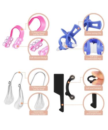 5 Pieces Nose Up Lifting Clips - Silicone Nose Bridge Slimming Beauty Tools for Women | International Shipping Available - Buy Online on SooperMarket.com