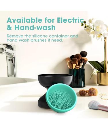 Electric Makeup Brush Cleaner Kit | Brush Cleaning Machine & Mat Set | Valentines, Mother's Day, Christmas Gifts for Women | Green - Buy Online on SooperMarket.com