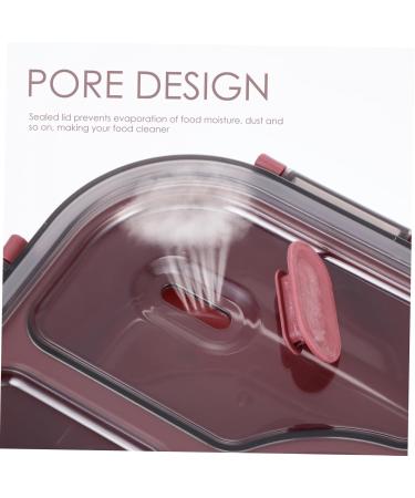 Alipis Box Portable Food Accessory Multi-Function Case Supply Lunch Convenient Bento Household Red 28.5X19X6.5CM - Buy Online on SooperMarket.com