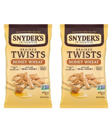 Snyder's of Hanover Braided Pretzel Twists - Honey Wheat - 12 oz - 2 pk