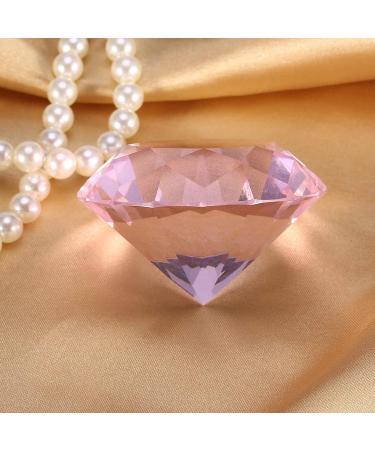 MUNEFE Diamondsly Glass Crystal Drill 2 Color Nail Art Display Glass Crystal Drill for Decorating Rooms and Other Shot Models(60MM pink) - Buy Online on SooperMarket.com