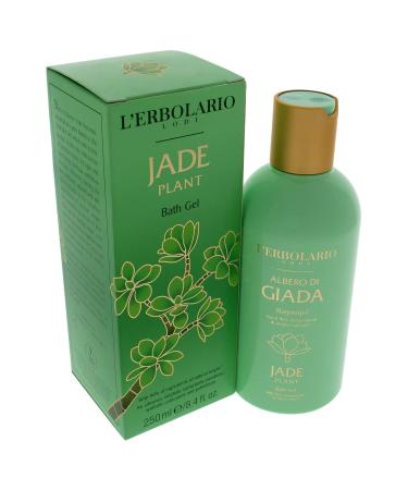 L'Erbolario Jade Plant Bath Gel - Gentle Moisturizing Formula for Delicate Skin - Paraben Free 8.4 Oz - Green & Floral Fragrance - Buy Online on SooperMarket.com