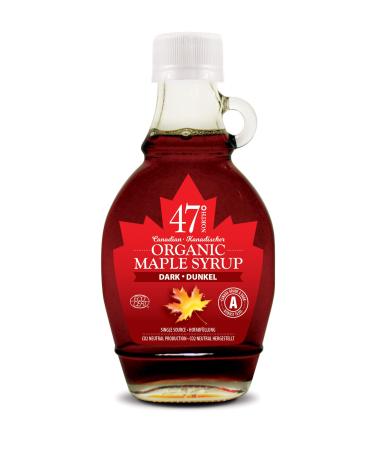 47 North Canadian Organic Maple Syrup Single Source Grade A Dark Robust 1x 250g