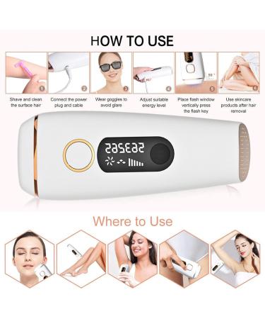 Gerrit IPL Laser Hair Remover - Full Body Depilation & Hair Removal for Ultimate Smooth Skin - Buy Online on SooperMarket.com