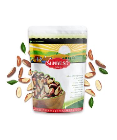 Sunbest Natural Whole Brazil Nuts, Shelled, Unsalted, Non-GMO, Vegan, 5 Lbs. Whole Shelled Unsalted 5 Pound (Pack of 1)