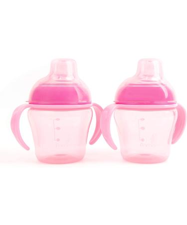 Primo Passi 2 Pack 5oz Sippy Cup For Babies 4 Months old (Grey) (Pink) - Buy Online on SooperMarket.com