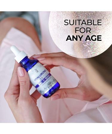 Hydrating Hyaluronic Acid Serum for Face and Lips (2 Oz) - Medical Grade Formula for All Skin Types - Paraben and Fragrance-Free - Buy Online on SooperMarket.com