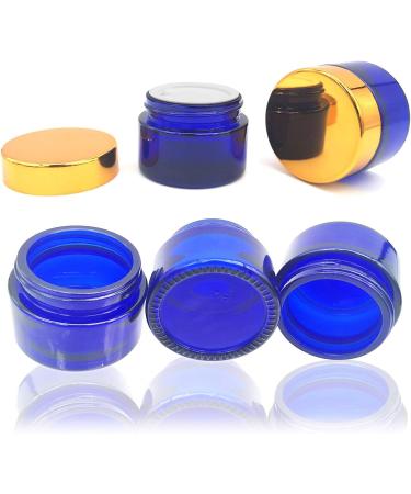 Cisolen 6-Piece Empty Glass Cosmetic Container Set - 30ml Cream Cans with Lid & Liner for Creams Lotions & Essential Oils - Ideal for International Shipping - Buy Online on SooperMarket.com