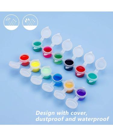 36 Large Empty Paint Pots with Lids - 5ml/0.17oz Acrylic Paint Containers for Kids Classroom Art Supplies - Buy Online on SooperMarket.com