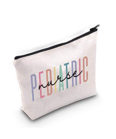 BLUPARK Pediatric Nurse Makeup Bag Nursing Gifts for Women Pediatric Nurse Grad Gifts Pediatric Nurse Survival Kit Nurse Accessories for Work (Pediatric Nurse W)