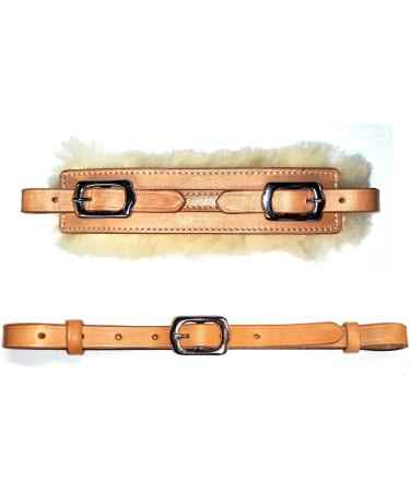 Buy PS Horse Article Set - Bitless Bridle with Flower Brass & Real Sheepskin - Gold Fittings | International Shipping Available - Buy Online on SooperMarket.com