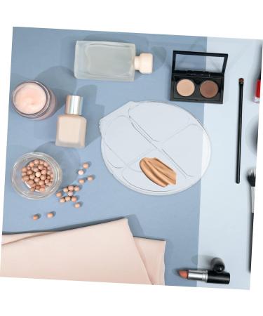 Buy 2 Sets Acrylic Powder Chassis Color Mixing Plates - Essential Makeup Mixing Trays for Women | Foundation Palette & Lipstick Tools - Buy Online on SooperMarket.com