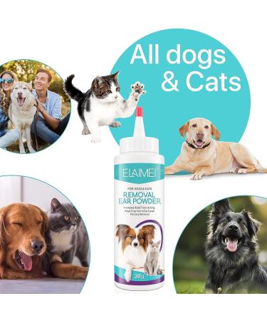 Kurchugo Dog Ear Cleaner Ear wash for Dogs & Cats Dog Ear Powder for Hair Removal Pet Ear Infection Treatment Effectively Removes Debris Waxy Buildup and Ear Odor Soothes Itchy & Inflamed Ears - Buy Online on SooperMarket.com