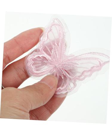 STOBOK 30pcs Mesh Butterfly Patch Clothes Caps Organza Butterflies Sewing Patches Clothing The Fabric - Buy Online on SooperMarket.com