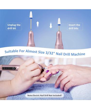 MAQUITA 24pcs Professional Ceramic Tungsten Alloy Nail Drill Bits - Gel & Acrylic Removal Tools for Manicure Pedicure - Nail Accessories - Buy Online on SooperMarket.com