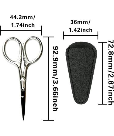 Premium Stainless Steel Beard & Mustache Scissors for Men - Precision Grooming Tool for Hair Eyebrows and Nose Hair - Buy Online on SooperMarket.com