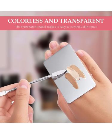Buy Stainless Steel Makeup Mixing Palette & Spatula | Professional Cosmetic Foundation & DIY Art Supplies - Buy Online on SooperMarket.com