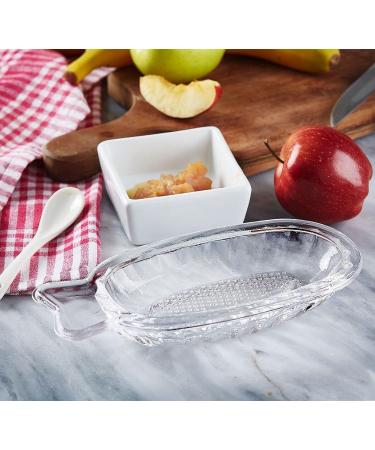 DESTALYA Glass Apple Grater for Baby Food - Manual Healthy Puree Maker and Small Food Processor Plate - Buy Online on SooperMarket.com