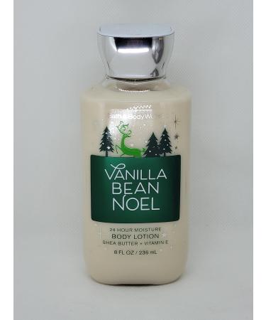 Bath and Body Works Body Care - Vanilla Bean Noel - 24 Hour Moisture Body Lotion w/Shea Butter + Vitamin E - Full Size 8 fl oz 8 Fl Oz (Pack of 1)