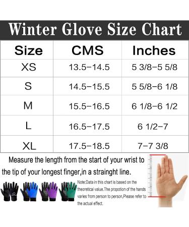 Amrta Kids Winter Gloves - Waterproof Thermal Mittens for Boys and Girls - Anti-Slip - Touchscreen - Purple Large - Buy Online on SooperMarket.com