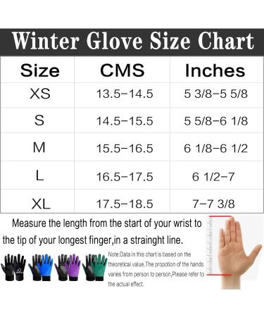 Finger Ten Winter Gloves for Kids (2-15 Years) - Lightweight Touchscreen Windproof Ideal for Sports & Outdoor Activities - Sizes XS to XL - Violet - Buy Online on SooperMarket.com