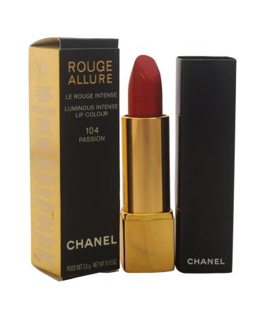 Chanel Rouge Allure Luminous Intense Lip Colour 104 Passion 0.12 Ounce # 104 Passion 0.12 Ounce
