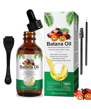 FunnAura Batana Oil for Hair Growth Set 60ml Natural Hair Oil Organic with Micro Growth Roller