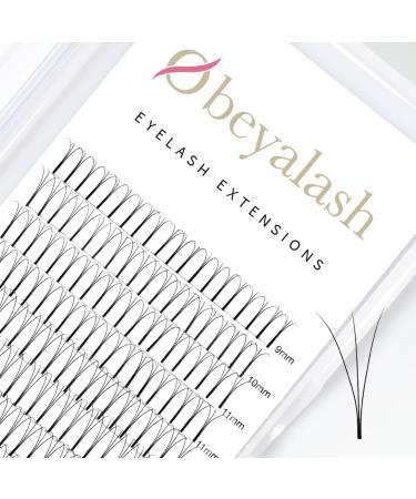 Obeyalash Premade Fans Eyelash Extensions 3D 4D 5D 6D 8D Long Stem Pre Made Eye Lash Extension Fans C D Curl Premade Lash Extensions Fans 0.07 0.10 Volume Lash Extensions 9-15 Mix Tray(3D-0.10C-9-15mm) 3D-0.10C mix