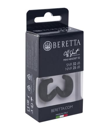 Beretta Silicone Earplugs Mini Headset E2 passive hearing protection hunting forestry shooting (black)