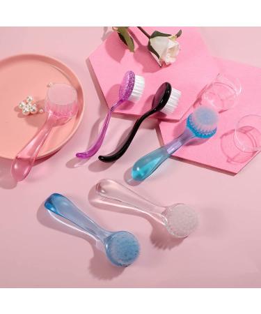 6-Piece Facial Cleansing Brush Set with Soft Bristles - Exfoliating Face Brush for Makeup and Skincare Removal - Buy Online on SooperMarket.com
