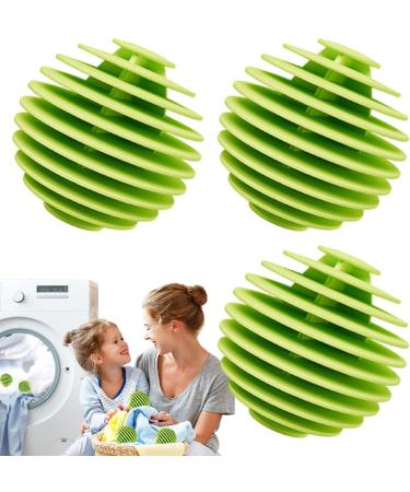Dryer Balls Laundry - Anti-Winding Machine Ball Soft Washing Balls | TPR Flexible Reusable Softener Ball For Washing Machine Quick Drying Green - Buy Online on SooperMarket.com