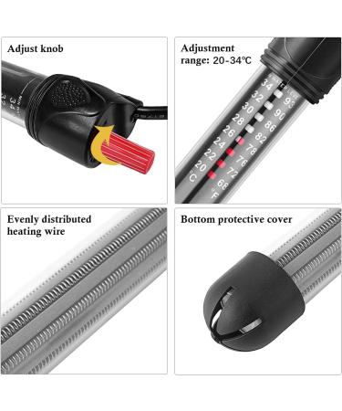 HITOP HP-608 25W Submersible Aquarium Heater with Thermometer and Extra Sucker Cup - Buy Online on SooperMarket.com