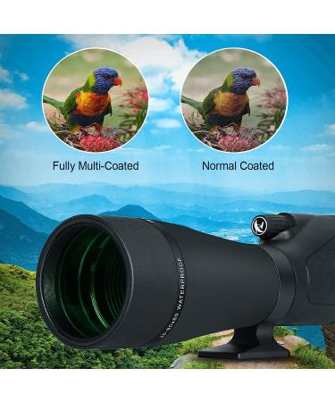 Gosky HD Spotting Scope 20-60x80mm with Tripod, Smartphone Adapter - Ideal for Bird Watching, Target Shooting, Hunting - BAK 4 Prism Spotter Scope for Wildlife Scenery - Buy Online on SooperMarket.com