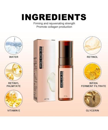 Retinol Neck Firming Cream Anti Wrinkle Neck Cream Tighten and Lift Neck Cream Black Neck Remover Vitamin E Hydrating Lifting and Smoothing Sagging Skin Night Cream for Women - Buy Online on SooperMarket.com