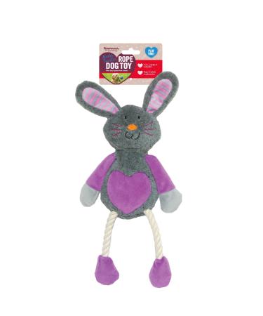 Rosewood Ruby Rabbit Dog Toy multi-colour 1 Count (Pack of 1)
