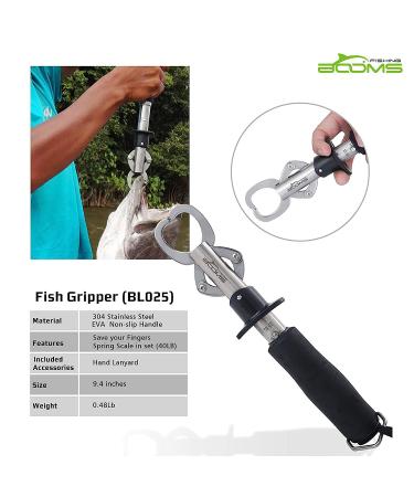 Booms Fishing G1 Fish Gripper with Built-in Scale - Securely Grip and Weigh Fish - 9.4 Largest Model - Buy Online on SooperMarket.com