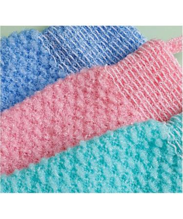 2 Pair Exfoliating Body Gloves | Unisex Bath Scrub Mitts for Shower Spa & Massage | Exfoliating Mitts for Body Face Hands & Feet - Buy Online on SooperMarket.com
