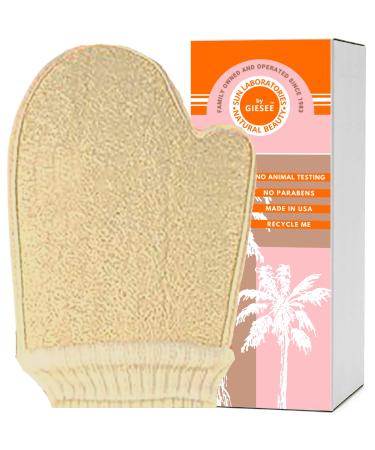 Loofah Sponge Scrubber/Shower Loofah/Loofah Mitt with Terry Cloth Backing  Bungie Collar & Thumb