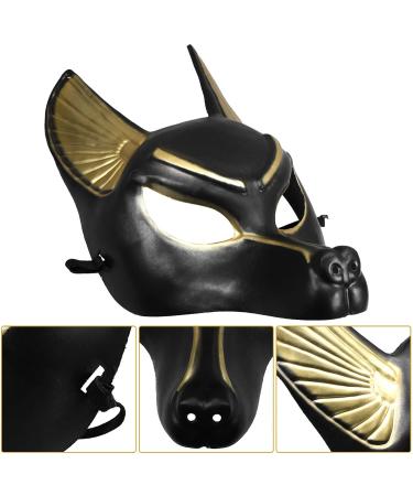 Magiclulu Anubis Mask - Egyptian Costume & Cosplay | Classic Venetian Men's Masquerade & Halloween Party Mask - Buy Online on SooperMarket.com