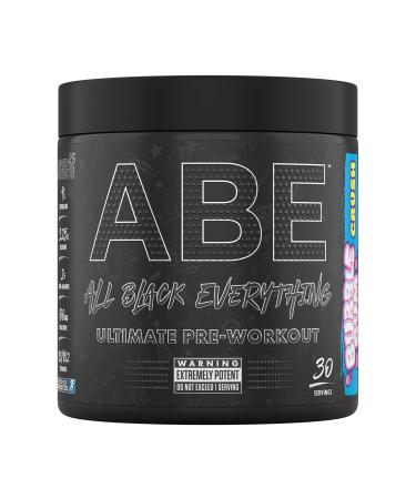 Applied Nutrition ABE Pre Workout - All Black Everything Pre Workout Powder Energy & Physical Performance with Citrulline Creatine Beta Alanine (315g - 30 Servings) (Bubblegum Crush) Bubblegum Crush 30 Servings (Pack of 1)