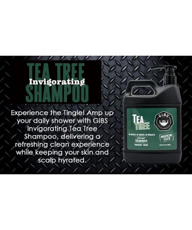 GIBS Grooming Tea Tree Shampoo 12 fl. oz. - Revitalize & Cleanse Hair Naturally - Buy Online on SooperMarket.com