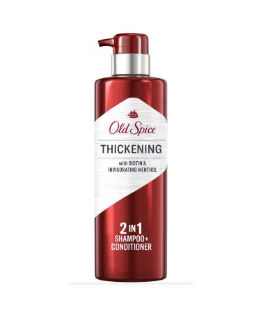 Old Spice Thickening 2-in-1 Men's Shampoo and Conditioner with Biotin and Invigorating Menthol 17.9 oz