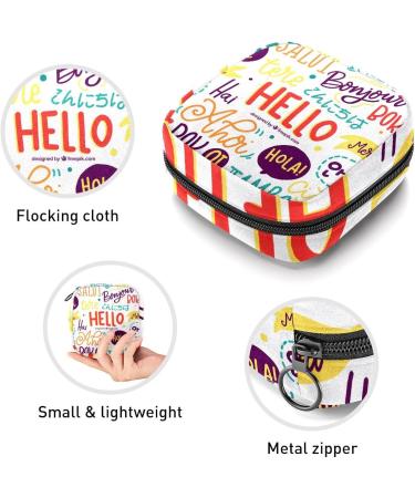Multi-colored Sanitary Napkin Storage Bag | Menstrual Cup Pouch for Women and Girls | Portable Period Holder | Nursing Pad and Tampon Organizer - Buy Online on SooperMarket.com